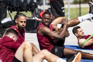 Denis Zakaria s'est blessé et a dû quitter le rassemblement de l'équipe de Suisse KEYSTONE/JEAN-CHRISTOPHE BOTT